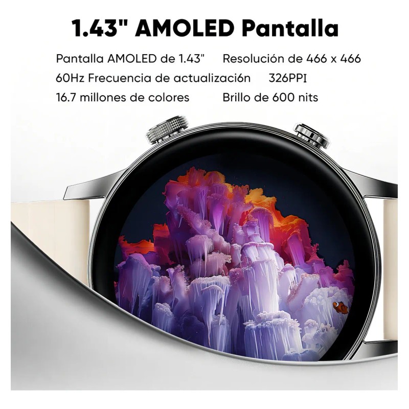 Reloj Inteligente Black Shark S3 1.43 pulgadas Amoled Correa De