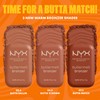 NYX PROFESSIONAL MAKEUP Matte Buttermelt Bronzer, Longwear Face Makeup with
