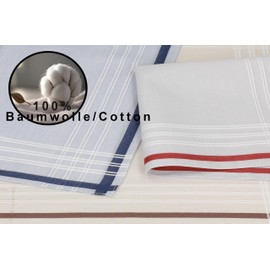 Betz Handkerchiefs Men's Handkerchiefs 100% Cotton Size 40 x 40 cm Lord 1 L Design 35, Pack of 12