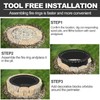Baitedelai Outdoor Smokeless Fire Pit Ring 40 Inch Outer/36 Inch