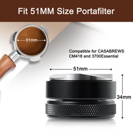 51MM Coffee Distributor, Espresso Distribution Tool Compatible for CASABREWS CM5418, 3700Essential and Wirsh Espresso Maker, Professional Espresso Distributor Fits 51mm Portafilter, Black