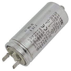 Lumonic Starting Capacitor Hydra MKP-500 14-A [incl. Plug 6.3 x 0.8 mm] | Motor Capacitor 14µF 470V 35 x 78 mm I Capacitor with High-Quality Metal Housing