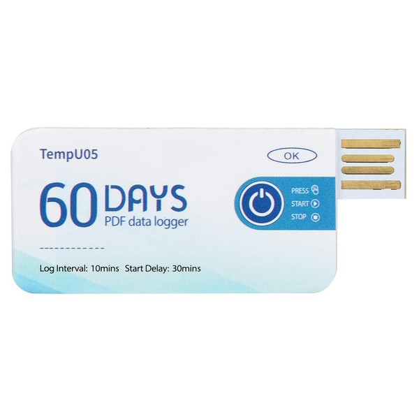 TempU05 Single Use Temperature Data Logger Disposable USB Temperature Recorder