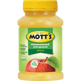 Mott's No Sugar Added Applesauce, 23 Ounce Jar (Pack of 12)