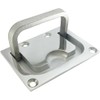 316 Stainless Steel Recessed Flush-Mount Ring Pull Handle with Mounting
