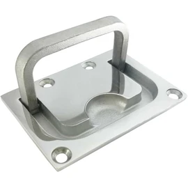 316 Stainless Steel Recessed Flush-Mount Ring Pull Handle with Mounting Screws – Universal Marine & Household Applications for Boat Deck Hatches, Home Furniture, Cabinetry, and Recessed Door Handles