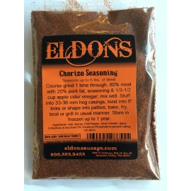 Eldons Chorizo Sausage Seasoning Spices with Cure Seasons 5 Pounds of Meat #8855A