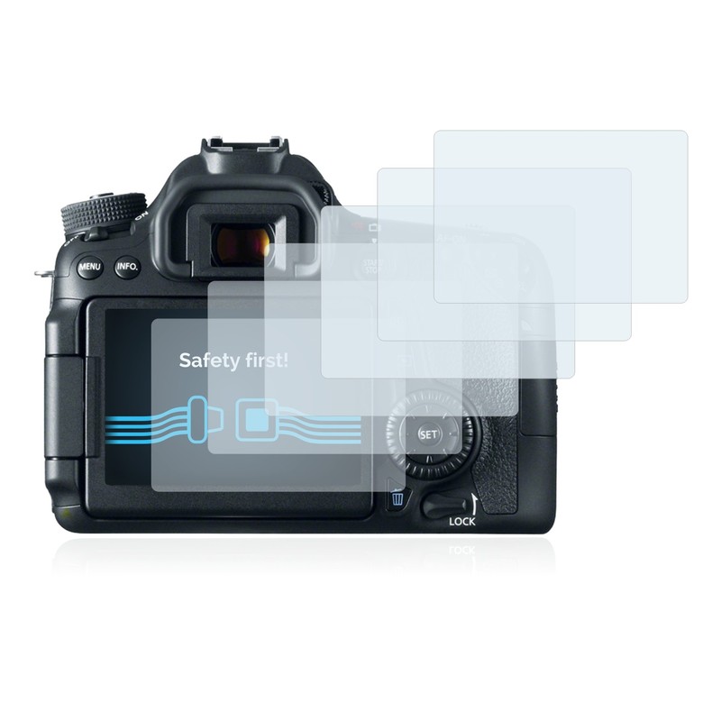 Savvies 6 Pack Screen Protector compatible with Canon EOS 70D