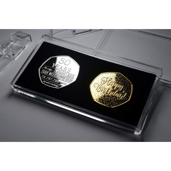 The Commemorative Coin Company Pair of 50th Birthday Silver &