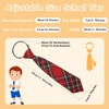 Mantieqingway Boys Tie, Pre-tied Adjustable Kids Plaid Neckties Toddler Ties