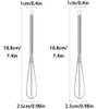 Whisks Stainless Steel Mini Wire Whisks Set of 3 Portable