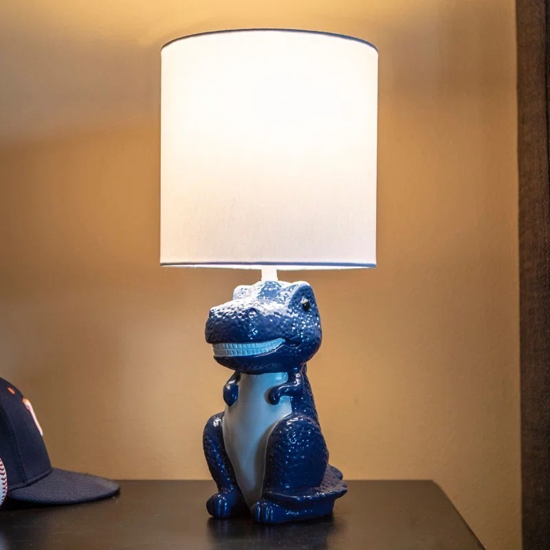 Your Zone Kids Dinosaur Table Lamp (Set Of Two) New