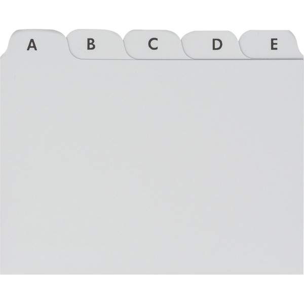 Brunnen 102377780, A-Z Register File, A7 Plastic, 20 mm, Gray