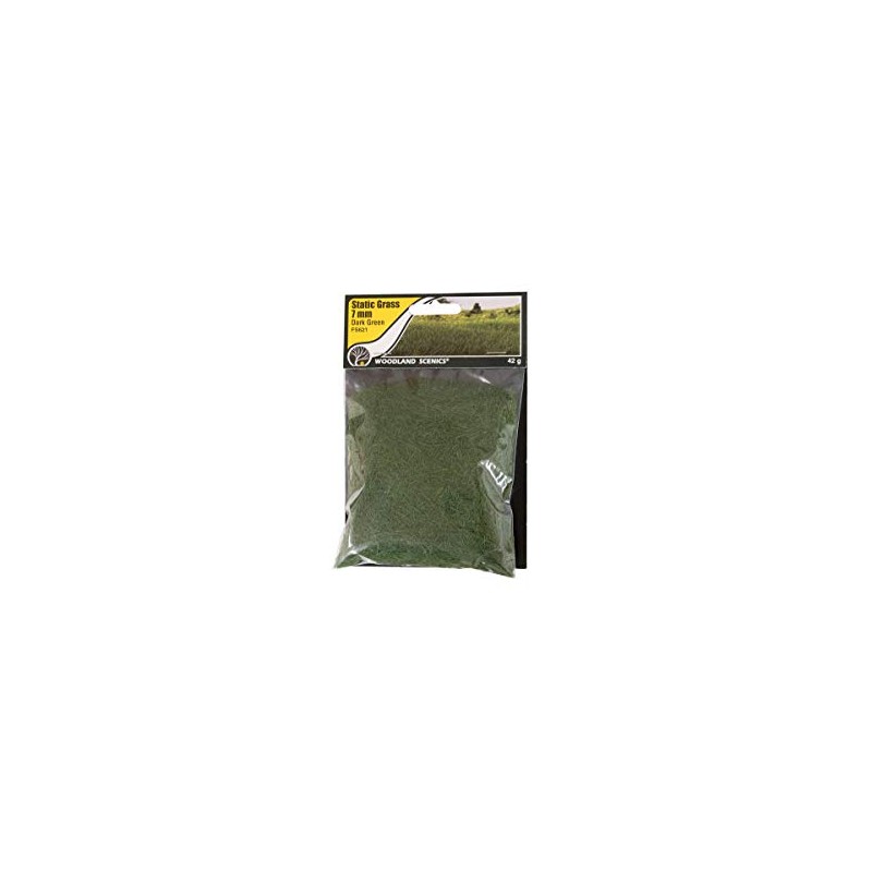 Woodland Scenics 7mm Static Grass Dark Green