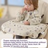 Yiupea Baby Bibs with Long Sleeves Attach to Highchair for