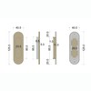 JUVA TRION-R 3663 Modern Shell Sliding Door Handle Oval Sliding