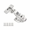 6 Pack Inset Overlay Soft Close Cabinet Hinges 105° Frameless