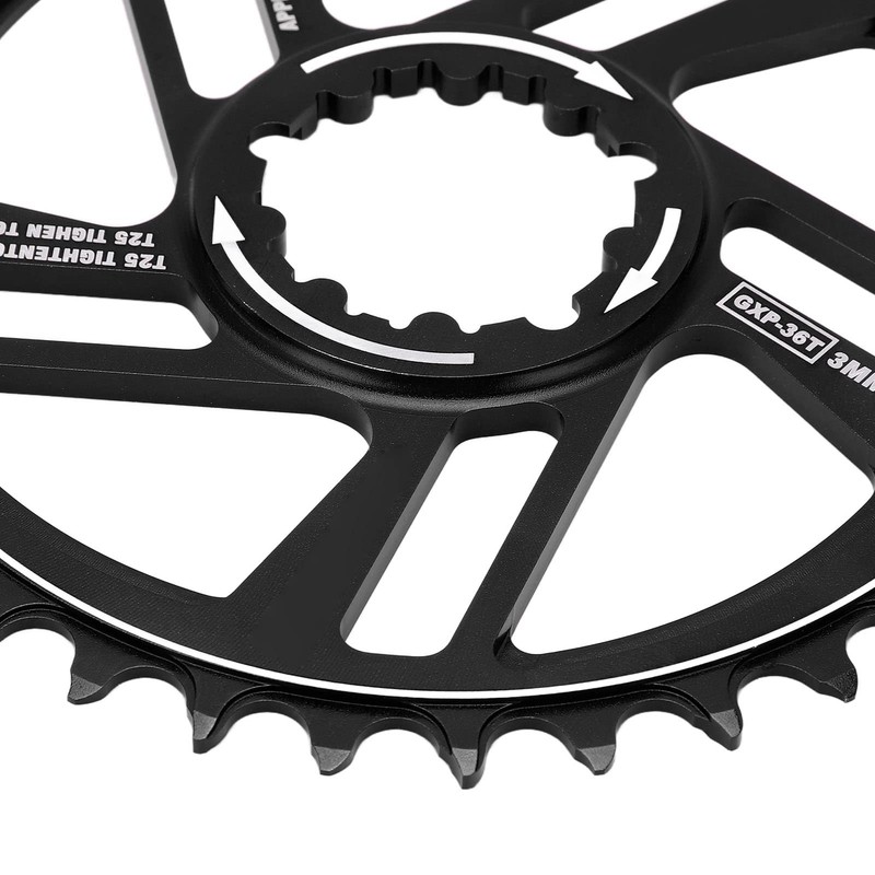 Risegun Bicycle Chainring 36T Narrow Wide Chainring for 8, 9,