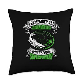 Fish fishing Water Gift Boat Lake Bass River Bait Fly Fishing Catch Reel Hook Adventure Trout Outdoor Rod Throw Pillow, 18x18, Multicolor