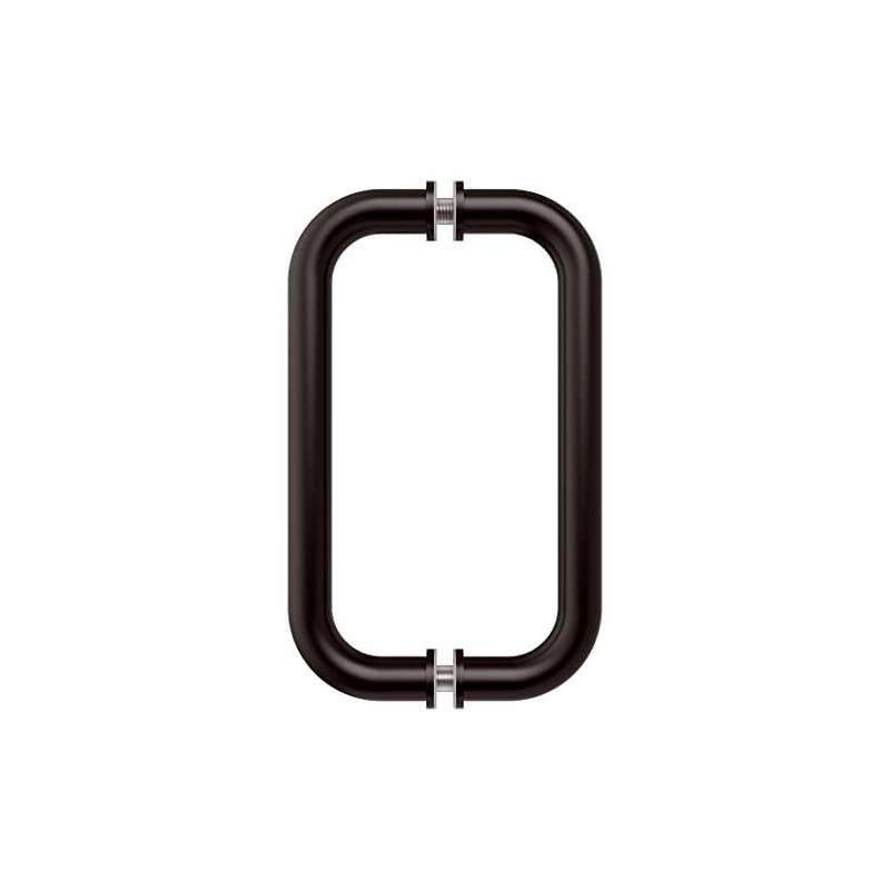 CRL 8" Oil Rubbed Bronze (BM Series) Tubular Back-To-Back Pull