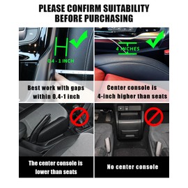 DewyLeaf Car Seat Gap Filler Organizer,2 Pack Leather Car Seat Organizer and Storage for Front Seats, Interior Car Accessories for Phones, Glasses, Keys, Cards (Grey, 2 Pack)