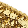 Waist Chain Gold Metal Applique Glitter Elastic Sequin Water Drop