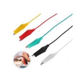 JUEGO DE 10 CABLES CON 20 CAIMANES PARA PASAR CORRIENTES O ALIMENTAR CIRCUITOS