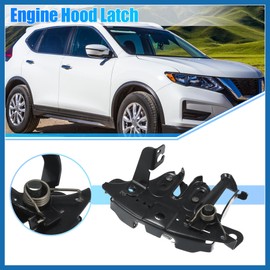 A ABSOPRO Hood Lock Latch for Nissan Rogue 2014-2019 Car Engine Hood Lock Latch Assembly Black Item Replacement