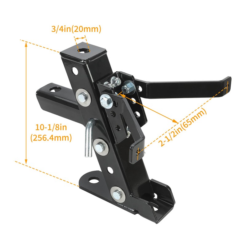 HECASA Adjustable Lawn Mower Hitch Universal Garden Tractor Hitch Compatible