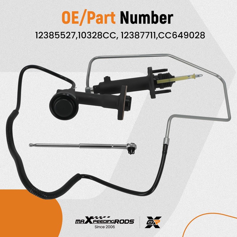 maXpeedingrods Clutch Master and Slave Cylinder Assembly for Chevy GMC