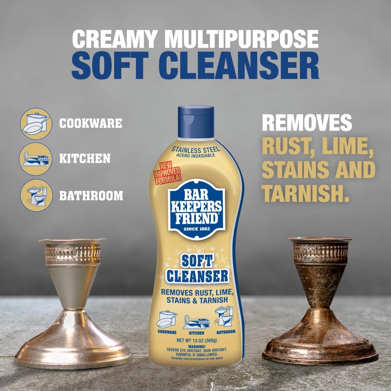 Bar Keepers Friend Soft Cleanser Liquid (2 x 13 Ounce)