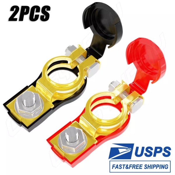 CHUSYYRAY 2 CAR Battery Terminal Connector Top Post Positive Negative