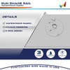 Windscreen4less 10'x10' Waterproof Sun Shade Sail Rectangle Shade Canopy Cover