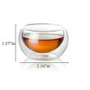 Luxtea Double-walled Borosilicate Teacup Glass Heat-resisting Tea Cup Hold 2