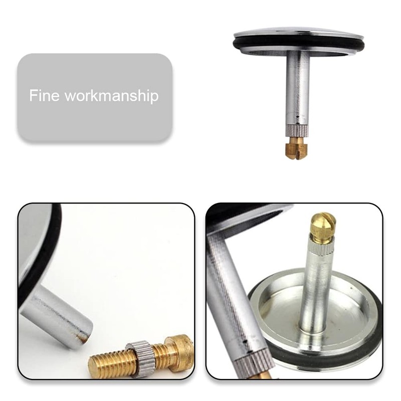 JIALWSJWAN Bathtub Chock Plug Adjustable Bathtub Plunger 44mm Sink Drain