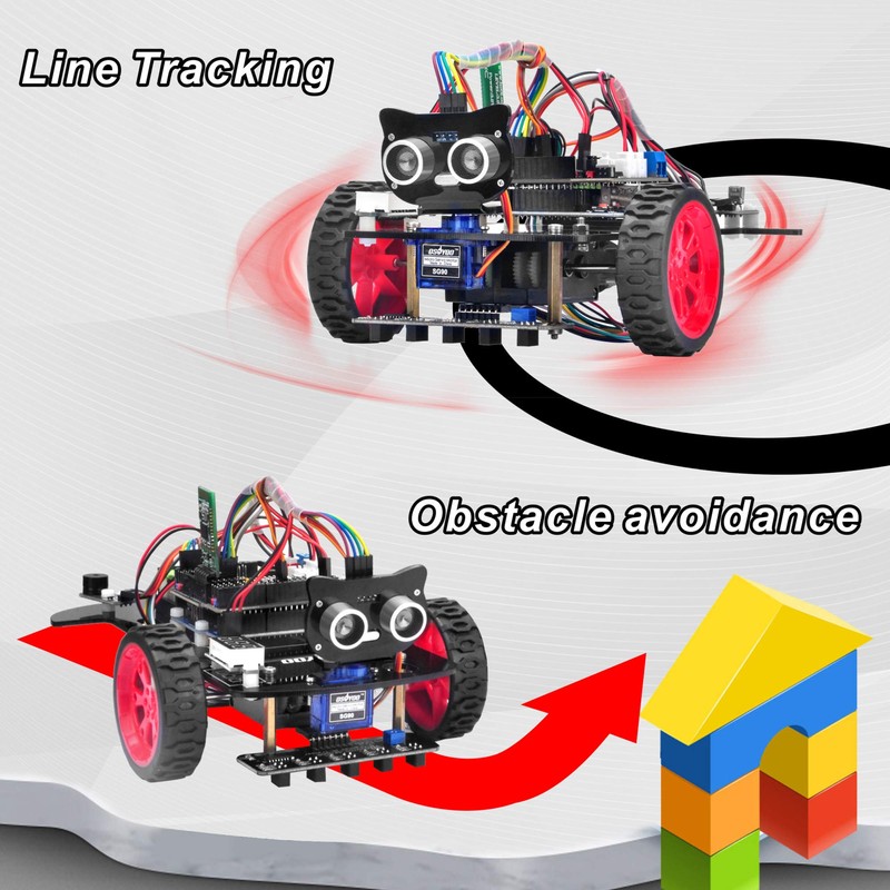 OSOYOO Arduino Arduino UNO Model 3 Robot Car DIY Starter