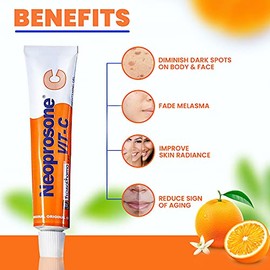 NEOPROSONE Crema de Vitamina C en Gel Tratamiento Despigmentante Aclarante Antimanchas con Vitamina C y Alfa Arbutina Cuidado de la Piel 30 ML