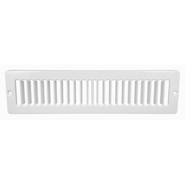 Hart & Cooley 420 Series - 10" x 2-1/4" White Toe Kick Space Grille (Designed to Fit 10" x 2-1/4" Hole)