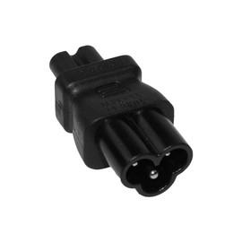 SF Cable, IEC C6 3 Prong Plug to C7 2 Prong Receptacle Power Plug Adapter