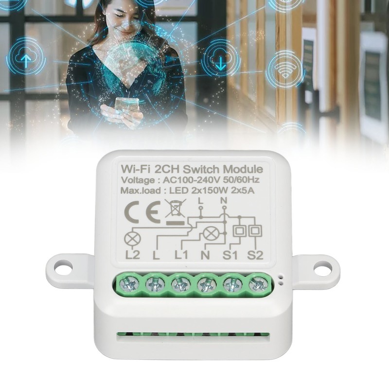 Wifi APP Remote Control Switch Relay Module WiFi 2CH Light