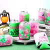 24 Pcs Pink and Green Witch Party Can Cooler Sleeves