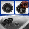 Black Kitchen Sink Drain Basket Strainer Stopper Replacement for Polymer