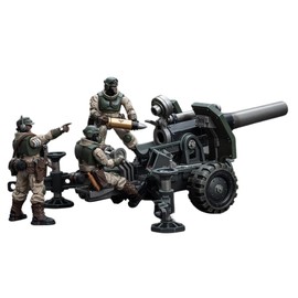 JOYTOY Warhammer 40K 1/18 Action Figure Astra Militarum Ordnance Team with Bombast Field Gun Anime Collection Model Christmas Birthday Gift