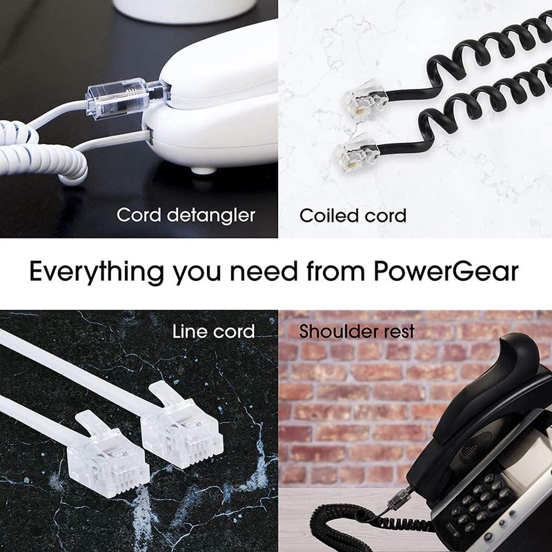 HUAZIZ Modular Cable Telephone Cable RJ11 Modular Cable Flat Cable