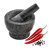 IMUSA USA Small Polished Mortar and Pestle, 3.75”, Granite