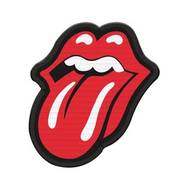The Rolling Stones Tongue Iron On Patch (One Size) (Red/Black)