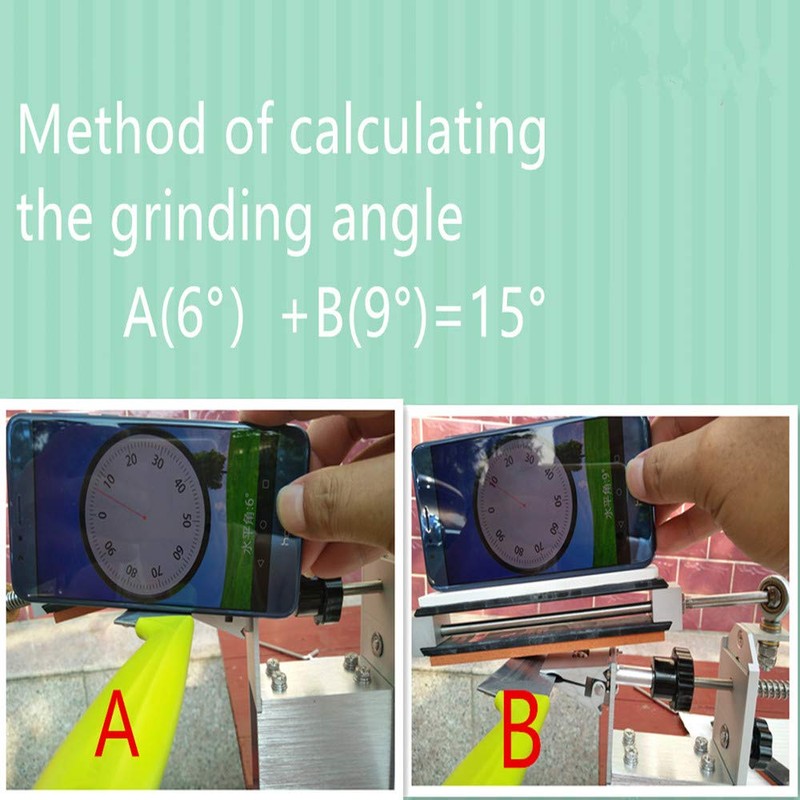Knife Sharpener Tool with 3 Whetstone 360 Degree Rotation Fixed