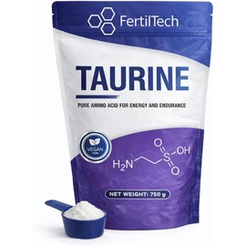 Taurin Pulver 750 g Reinheit ≥ 99,8 % hochwertige Aminosäure Nahrungsergänzungsmittel Vegan ohne Zusatzstoffe ohne Allergene Premium-Qualität für den täglichen Gebrauch