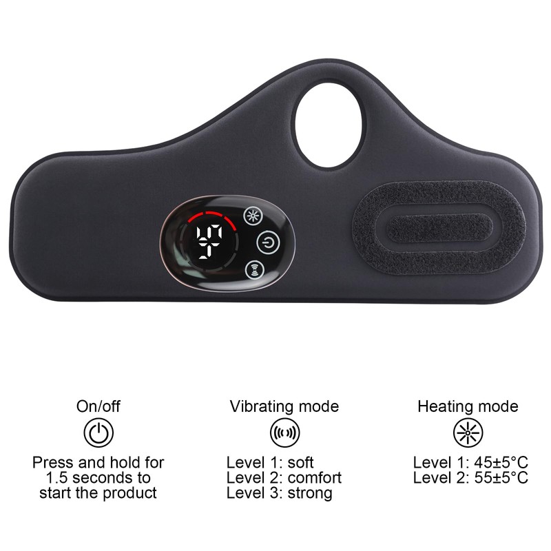 Ms.W Hand Massager, Wrist Massager with Heated Vibrating Red Light,