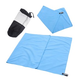 BESPORTBLE 1set Quick Drying Travel Towels Portable Microfiber Gym and Sports Towels with Bag for Outdoor Activities and Fitness